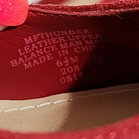 Marc Fisher Thunder red suede leather bow and cut out detail heels size 6.5‎ - Picture 8 of 9